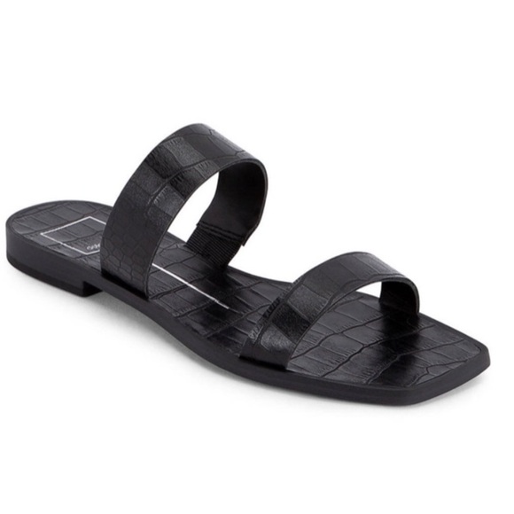 Dolce Vita Black Sandals - Picture 1 of 7